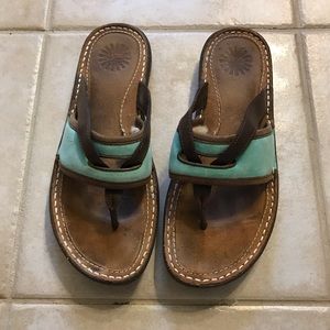 UGG fleece lined flip flops